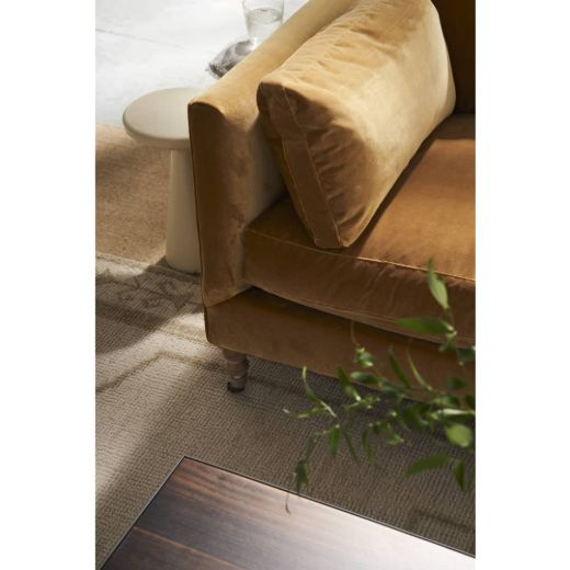 Picture of 90” Quick Ship Madeline Sofa - Antiqued Amber Velvet